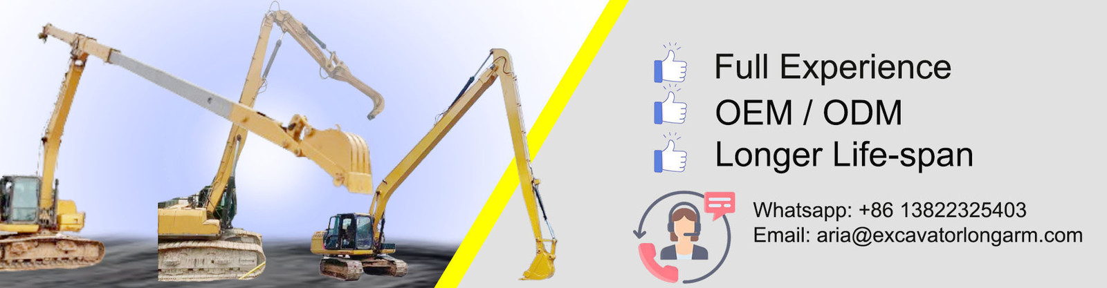 Bras de Telescopic d'excavatrice