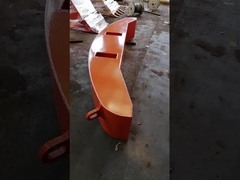 Contrepoids terminé pour bras de pelle à longue portée d'excavatrice