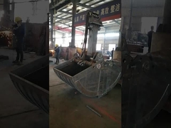 Pelle mécanique à bras long avec godet