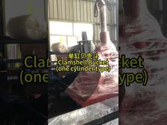 Voir l'excavatrice Teledipper avec godet à clapet avec dents pour la démonstration de construction