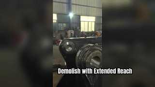 Bras de démolition d'excavatrice avec flèche de démolition de cisaillement de concasseur pour excavatrice