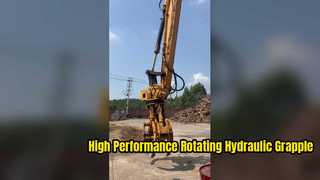Un examen plus attentif : les services OEM ont fourni un grappin hydraulique à rotation de 360 ​​​​degrés avec 2 cylindres