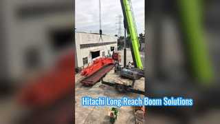 Bras de flèche longue portée pour excavatrice Hitachi : amélioration des performances dans des environnements difficiles