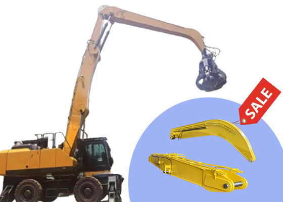 Qualité  High Effective Material Handler Excavator Boom Arm For Grabbing Steel usine