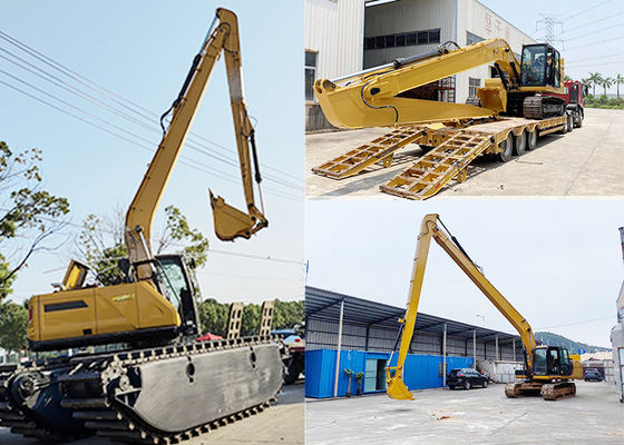 18m Longue portée Excavateur Boom Équipement lourd Long bras Pour le nettoyage du lit de la rivière