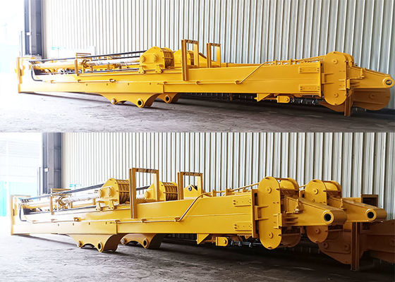 Excavateur 25m Téléscopic Dipper Arm Creuser une fosse de fondation avec un seau à coquille