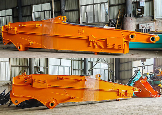 12M 10M Téléscopique Excavateur Broom Arm coulissant, Q355B pièces jointes de la pelle