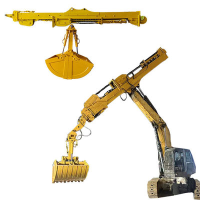 Excavateur à 3 sections Téléscopique Boom Dipper Arm Avec 0.4cbm à 2.5cbm Bucket