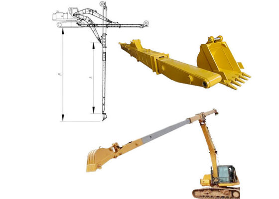 Q690D HG785 Excavateur Téléscopique Boom Longue portée Boom Avec 16m profondeur de creusement