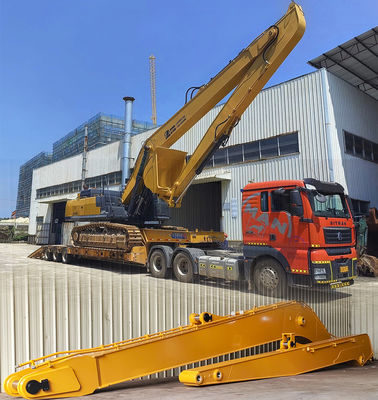 Excavateur à longue portée bras de rampe 18m 16m Couleur jaune Haute efficacité