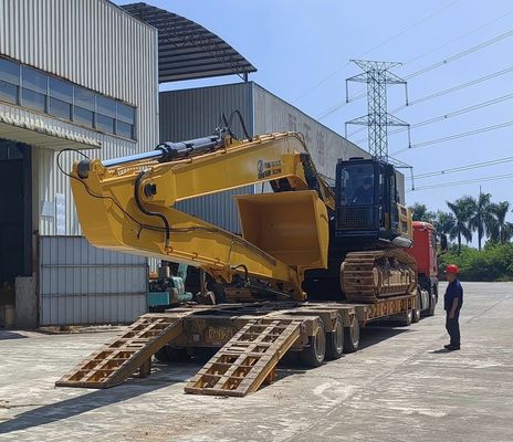 Excavateur à longue portée bras de rampe 18m 16m Couleur jaune Haute efficacité