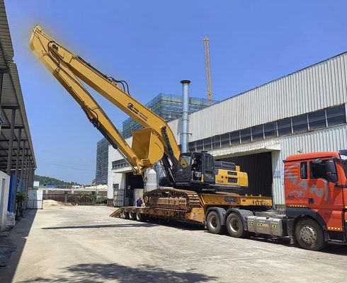 Excavateur à longue portée bras de rampe 18m 16m Couleur jaune Haute efficacité