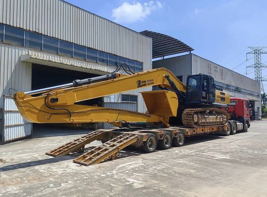 Excavateur à longue portée bras de rampe 18m 16m Couleur jaune Haute efficacité