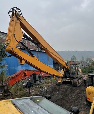 Démolition d'excavatrice de couleur personnalisée à bras long avec disjoncteur hydraulique