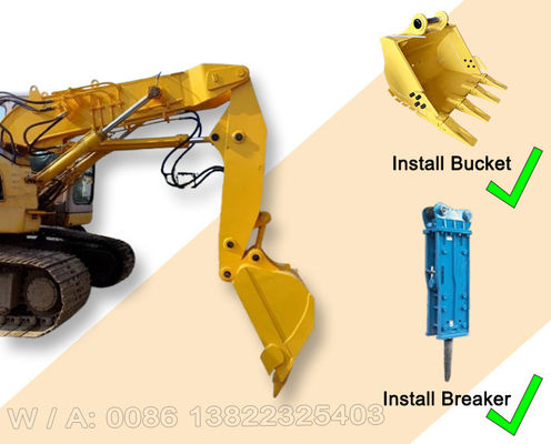 Équipement de construction Excavateur bras de tunnel à courte portée Boom avec seau / disjoncteur
