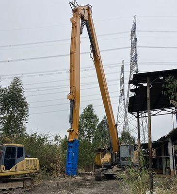 Trois sections de démolition du bras de l'excavatrice à portée réglable