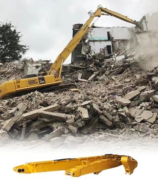 Trois sections de démolition du bras de l'excavatrice à portée réglable
