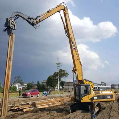 Excavateur à charge lourde conducteur de pile attachement bras vibrant pour les chantiers de construction