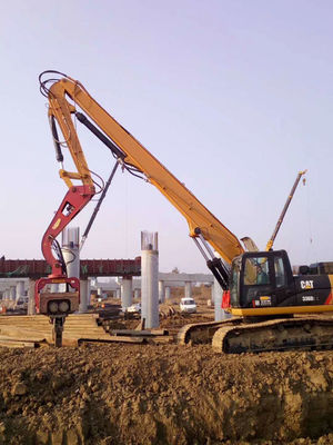 Excavateur monté à la feuille pilote à longue portée bras, excavateur pilote bras de rampe
