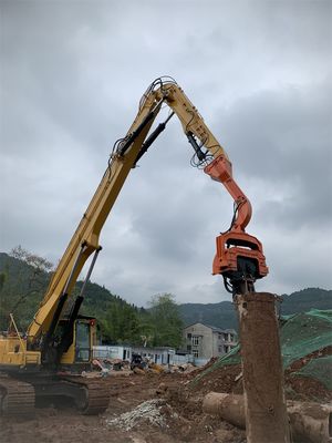 Excavateur monté à la feuille pilote à longue portée bras, excavateur pilote bras de rampe