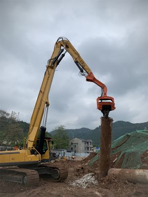 Excavateur monté à la feuille pilote à longue portée bras, excavateur pilote bras de rampe