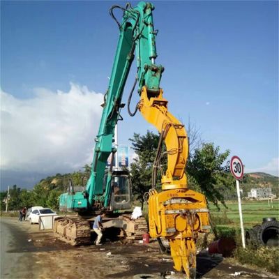 Couleur personnalisée de la pile de l'excavatrice avec le bras de l'aiguille du marteau
