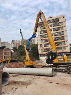 Excavateur de 20 à 85 tonnes à longue portée, bras hydraulique pour le forage profond des fondations