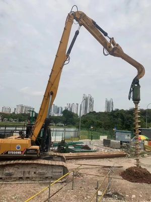 Excavateur de 20 à 85 tonnes à longue portée, bras hydraulique pour le forage profond des fondations