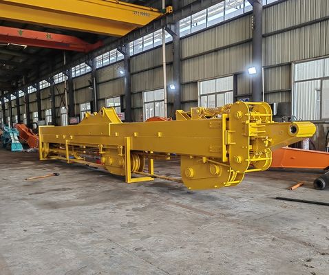 Boom télescopique à longue portée pour les excavatrices, chantiers de construction bras télescopique métallique