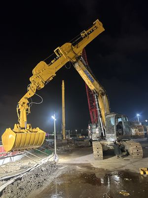 Excavateur lourd bras extensible, longue portée Téléscopique Boom pour le creusement