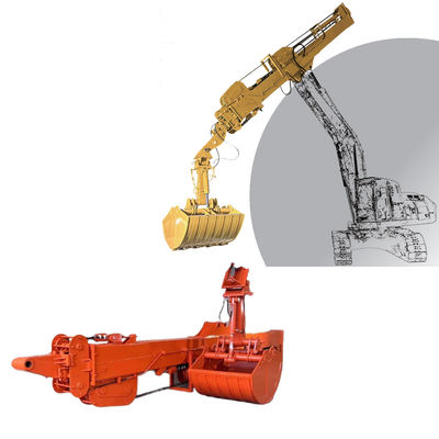 Accessoires pour les excavateurs bras de plongeur télescopique BS900E Q355B Matériau Trois sections