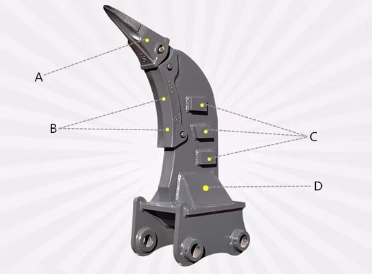 Dispositif hydraulique de déchiquetage pour les excavatrices minières ou de construction