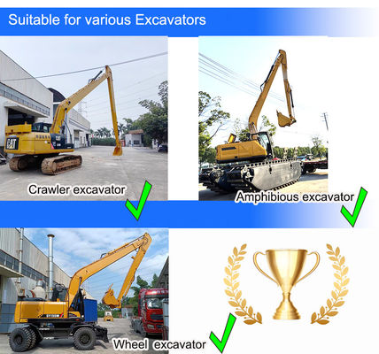 20 tonnes 18m excavateur longue portée boom pour le chat hitachi komatsu