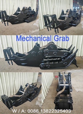 1 tonne - 65 tonnes Excavateur Grille mécanique pour saisir le bois de pierre