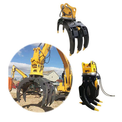 Services OEM fournis : Grappin hydraulique à rotation à 360 degrés avec 2 vérins