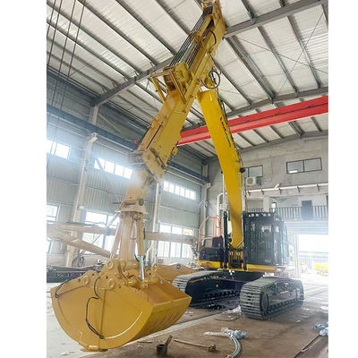 Excavatrice télescopique avec seau à coquille Téléscopique Boom pour chat hitachi komatsu