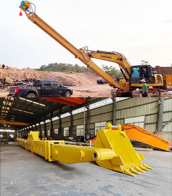 Excavateur à deux étages hydraulique à bras télescopique à longue portée