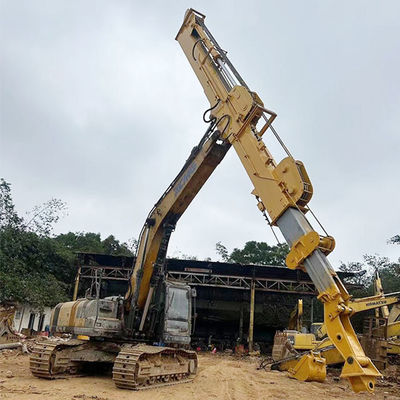 Un bras télescopique pour une excavatrice pour creuser des matériaux plus profonds