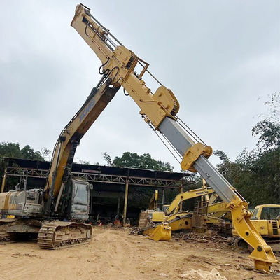 Un bras télescopique pour une excavatrice pour creuser des matériaux plus profonds