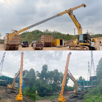 Utilisation efficace du bras télescopique de l'excavateur