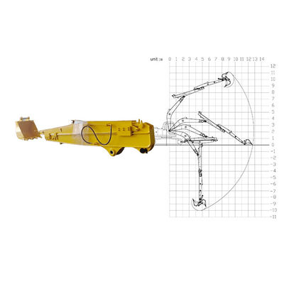 Excavateur à bras coulissant pour creuser plus profondément pour le chat Hitachi Komatsu Kato
