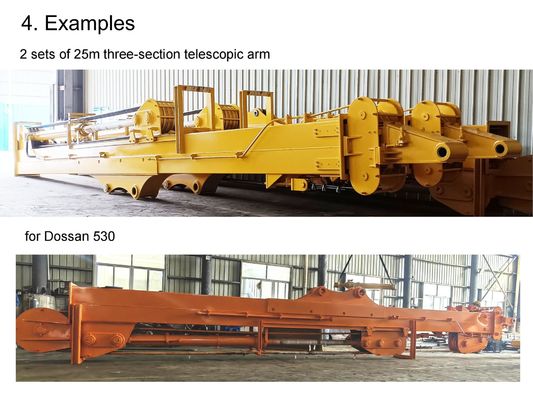 Excavateur télescopique BS900E câble avec soudage des pièces jointes personnalisées