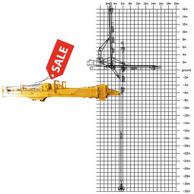 Excavateur Téléscopique bras à tige avec emprise de seau de coquille pour creuser le limon