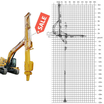 Excavateur télescopique avec seau à coquille avec dents pour saisir