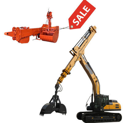 Haut 1 Pelle Excavatrice Bras Télescopique Godet 28m Benne Preneuse