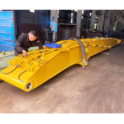 Flèche de démolition en 2 sections de 18 mètres pour excavatrice durable de 20 à 45 tonnes, pour travaux de démolition de bâtiments, accessoire d'excavatrice Q355B