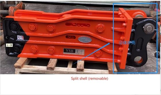 Marteau hydraulique robuste, outil de démolition puissant pour pelles 0.5-10T, Mini machines de Construction