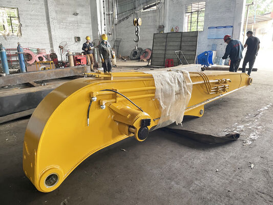 Bras de pieutage pour excavatrice 13,5-18 m pour excavatrice de 30-50 tonnes, attachement de battage de palplanches Q355B Q690D personnalisé