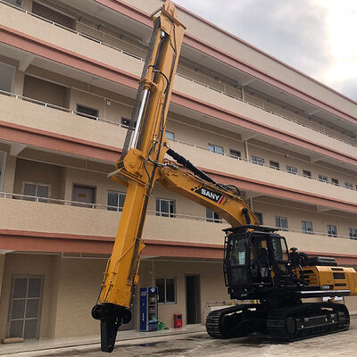 Résolution de tranchée profonde et de classement de pente du bras télescopique de l'excavateur à longue portée