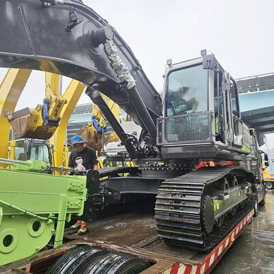 Résolution de tranchée profonde et de classement de pente du bras télescopique de l'excavateur à longue portée